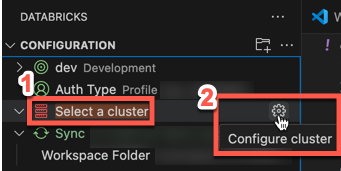 Configure cluster