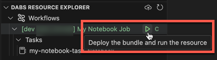 Deploy the bundle and run the resource