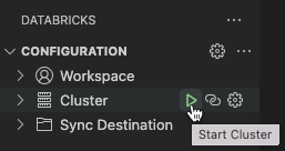 Start cluster icon