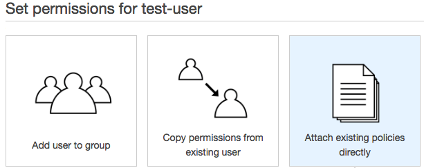 Attach policy