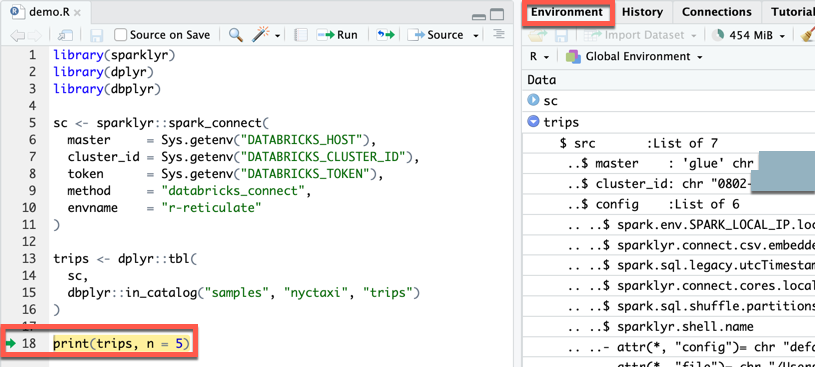 Depurar o projeto RStudio Desktop