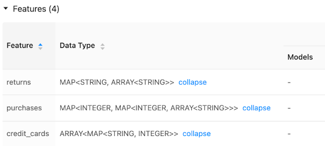 Complex data types example