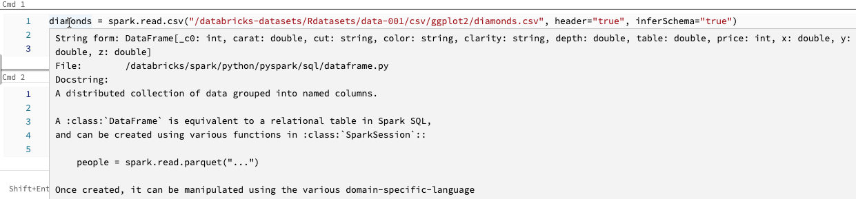 how to inspect a variable