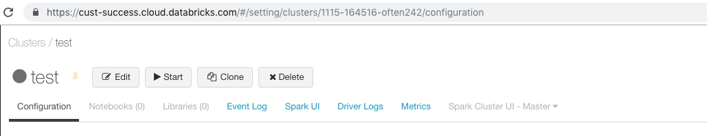 Cluster URL