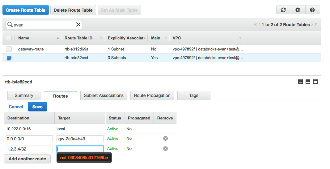 Configure routing