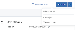 View as code menu item