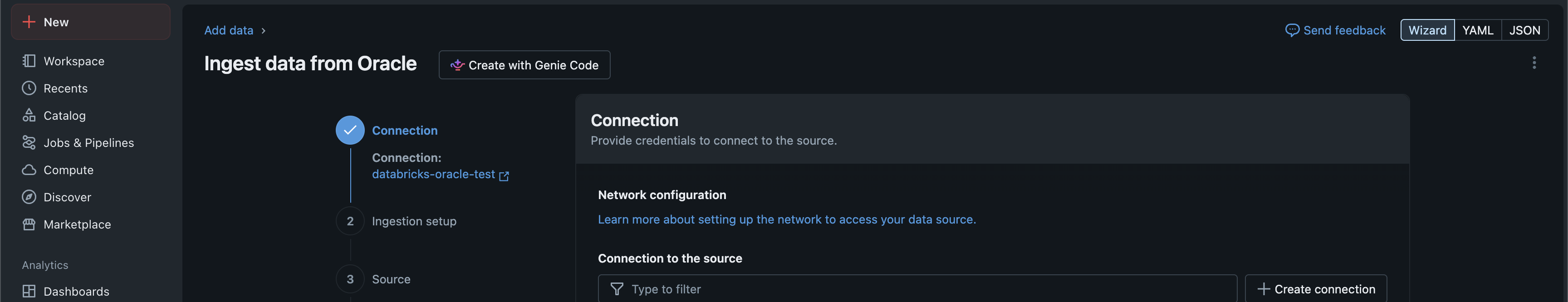 Créer une connexion