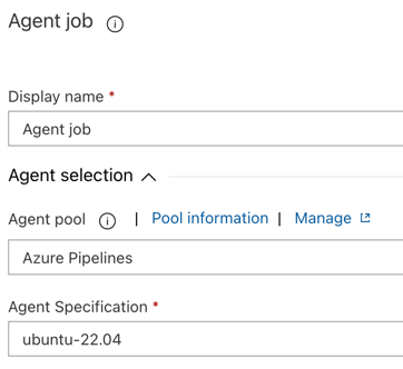 Définition du Job d’agent de pipeline de publication Azure DevOps