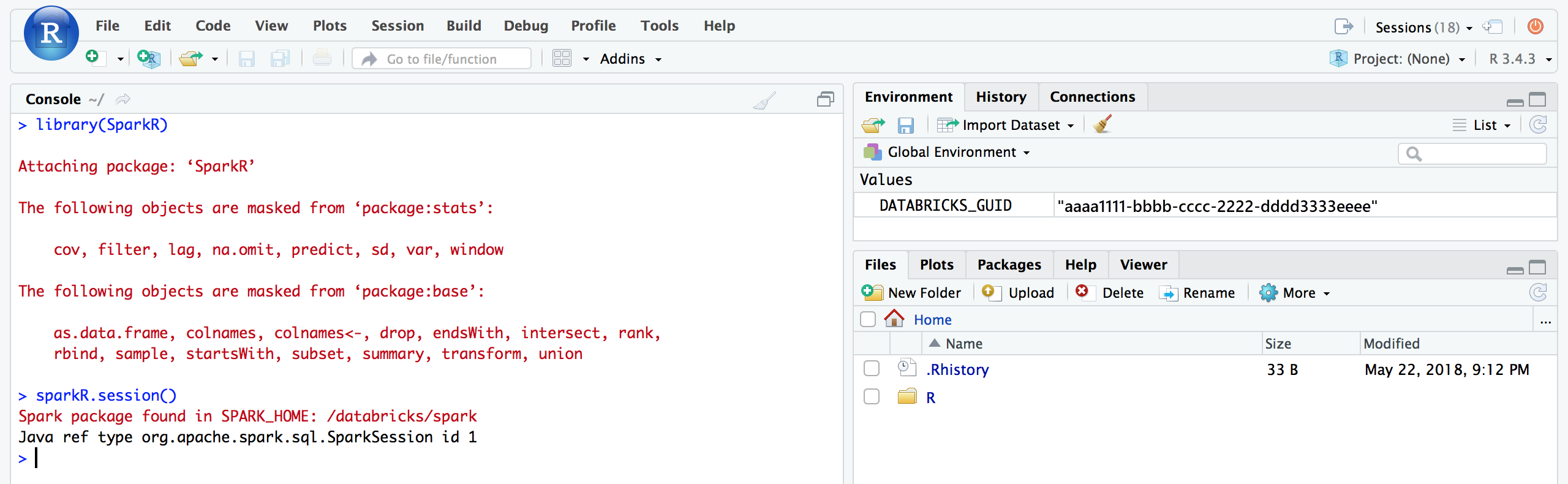 Session RStudio Pro