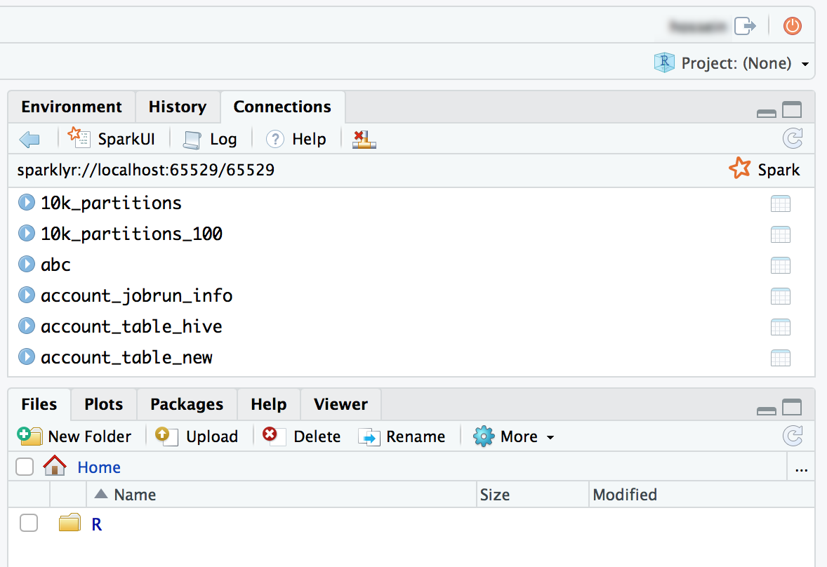 Connexion sparklyr à l'édition open source de RStudio