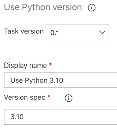 Azure DevOps définit la version 2 de Python.