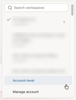 Alternar para Databricks One em nível account