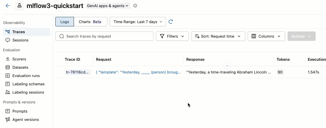 Vídeo mostrando como selecionar um traço clicando na caixa à esquerda.