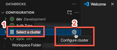 Configure cluster
