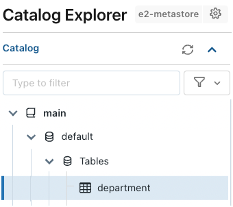 Use Catalog Explorer to find a table