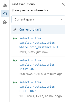 L'enregistrement indique chaque fois que la query a été exécutée, y compris la syntaxe de la query spécifique.