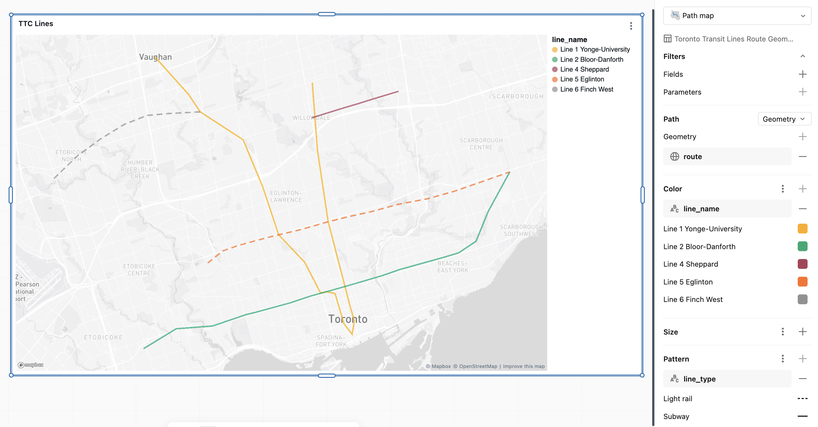 Exemple de mappage de chemin d'accès