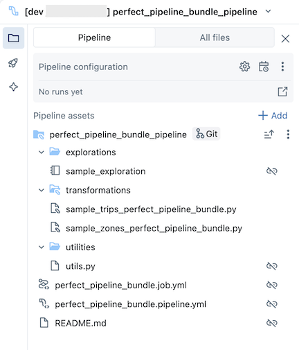 Bundle avec arborescence de pipeline