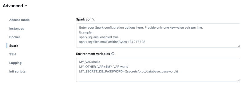 Configuration Spark