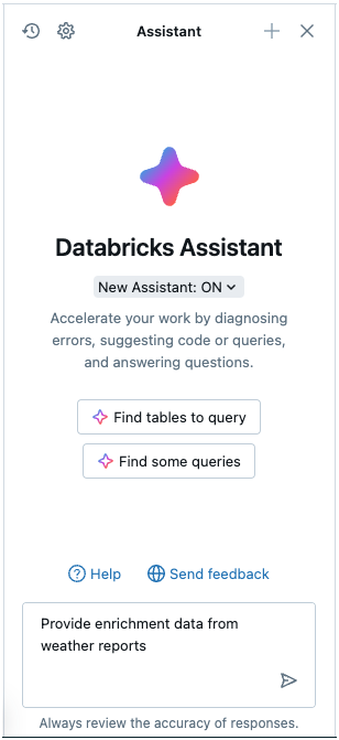 Captura de tela do painel assistente em uso.