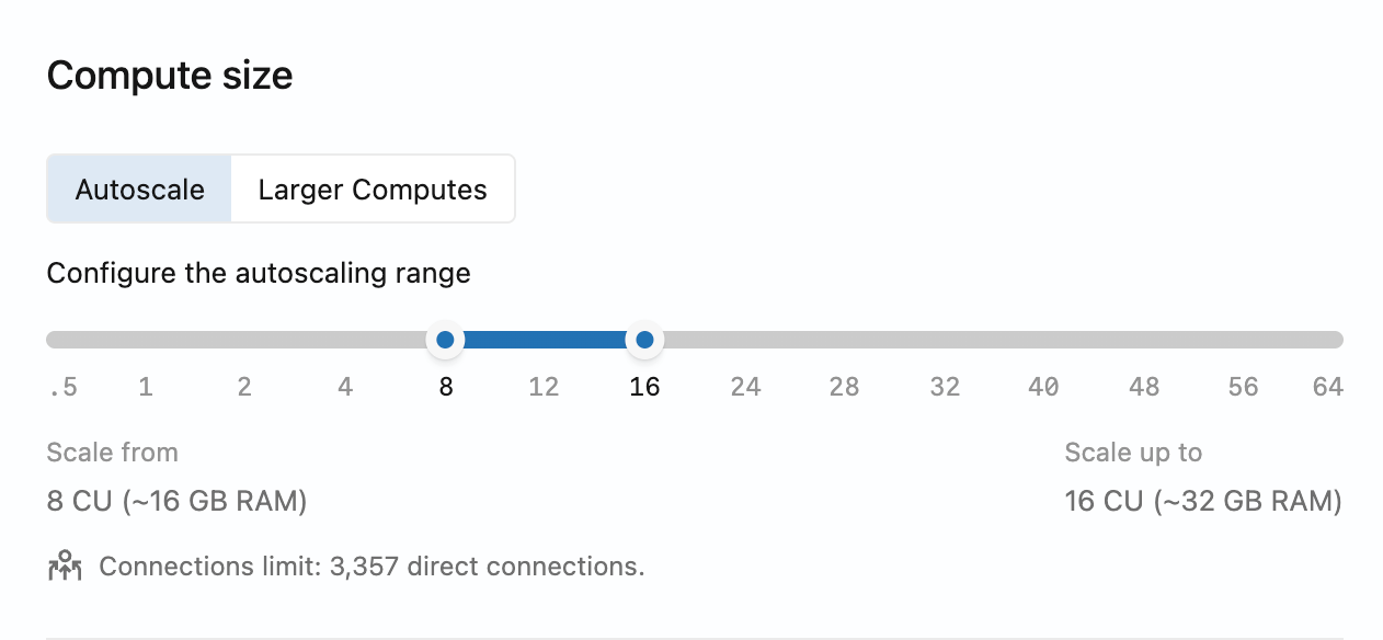 configuração de escala automática
