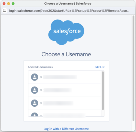 Salesforce ログイン