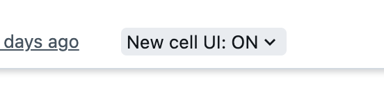 Novas tags de visualização da UI de células